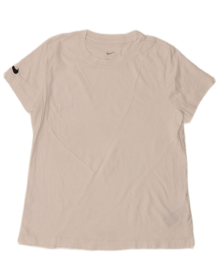 NIKE T-shirt top til kvinder DK 12 Medium hvid bomuld