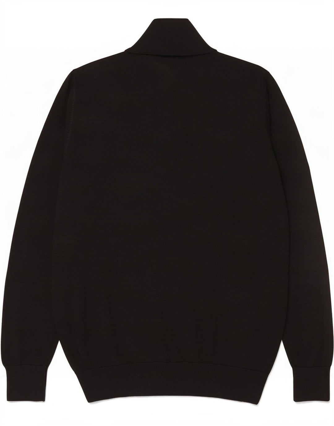 Lyle & Scott Herre sweater med lynlåshals XL sort bomuld