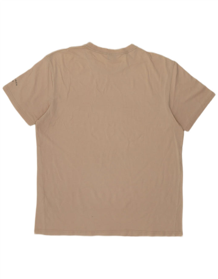 CALVIN KLEIN JEANS Herre T-Shirt Top Stor Beige Bomuld