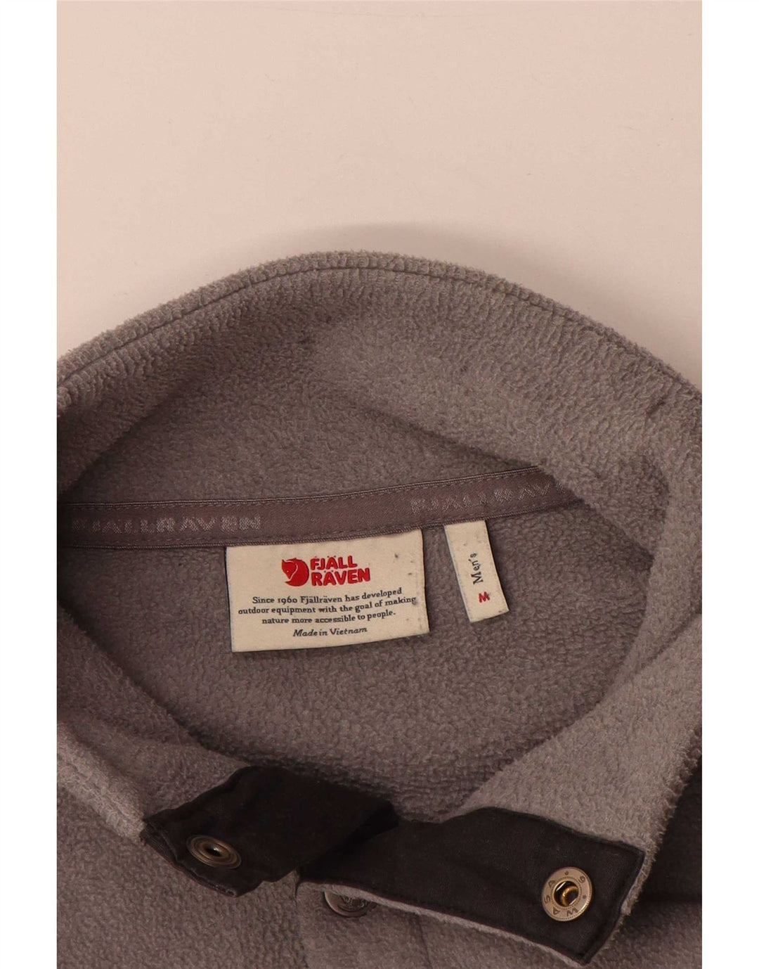 Fjall Raven Herre Button Neck Fleece Jumper Medium Grå