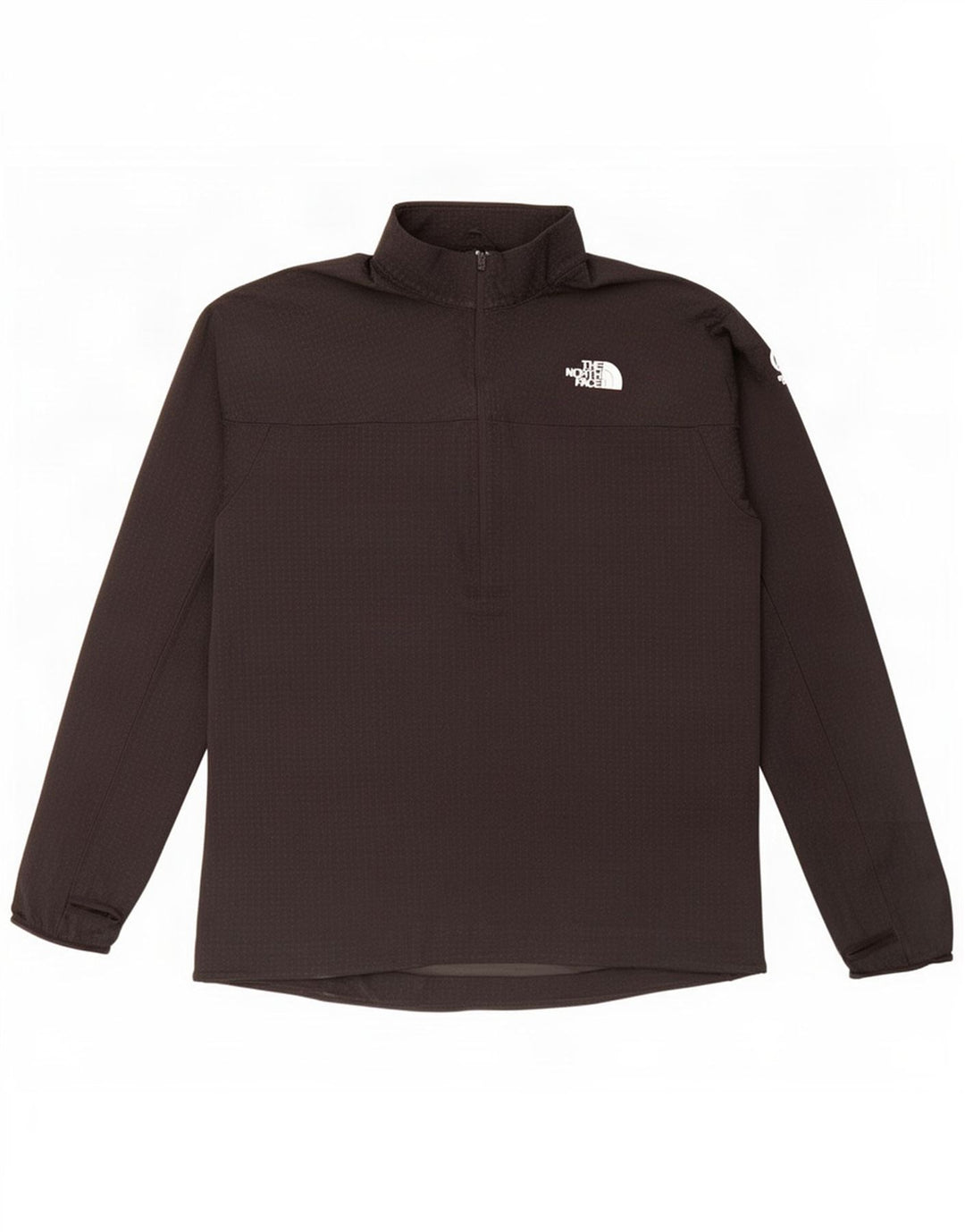 The North Face Herre Zip Neck Pullover Træningsdragt Top Stor Sort Plettet