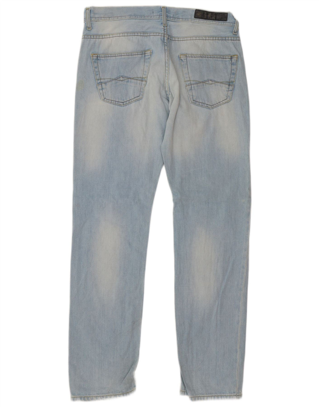 Zara Straight Jeans til mænd EU 42 Large W32 L32 Blå