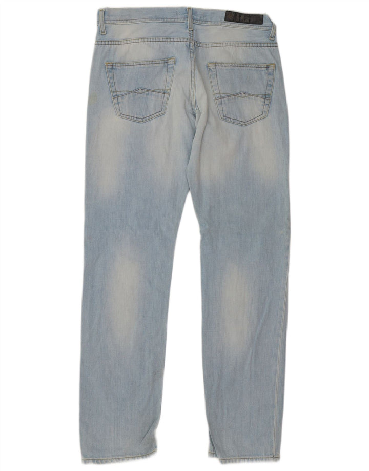Zara Straight Jeans til mænd EU 42 Large W32 L32 Blå