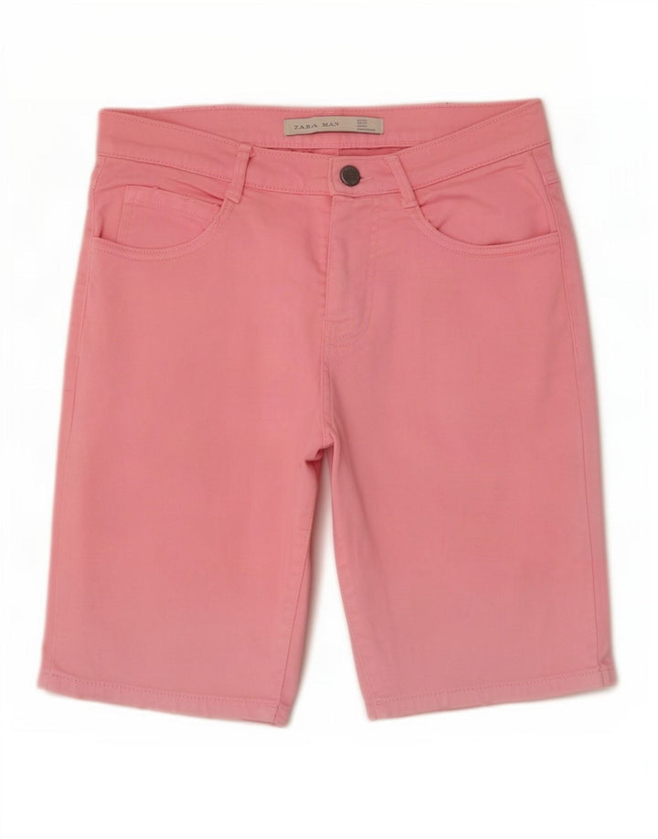 Zara Herre Casual Shorts EU 38 Small W30 Pink