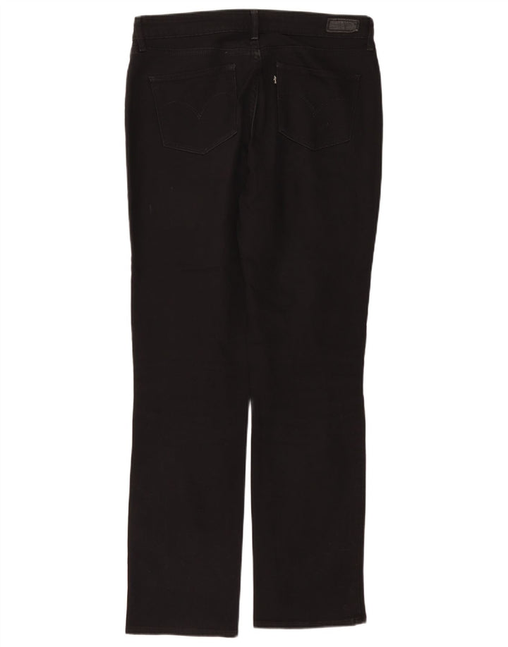 Levi's Lige fritidsbukser til kvinder W34 L31 Sort
