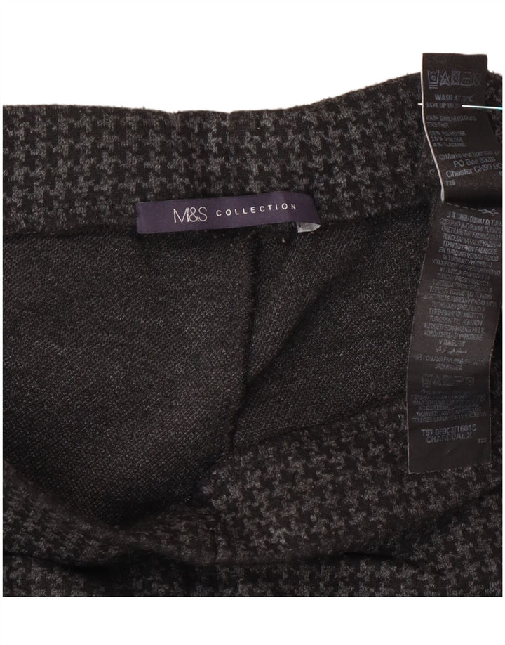 Marks & Spencer Damebukser UK 14 Large W32 L27 Grå Houndstooth