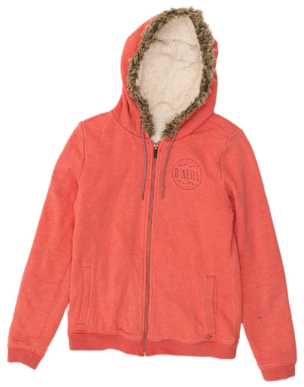 O'Neill Girls Sherpa-hættetrøje med lynlås 11-12 år Large Pink Bomuld