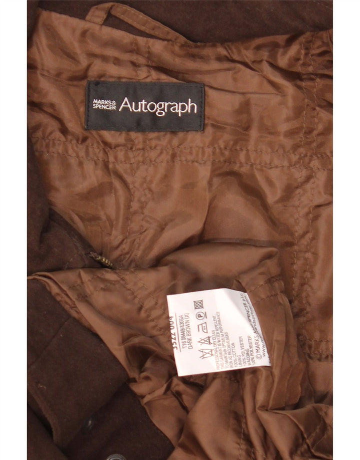Marks & Spencer Herre Autograph Bomber Jacket UK 42 XL Brun Bomuld
