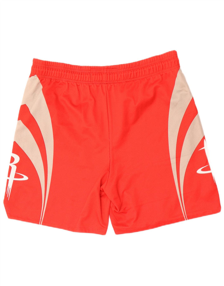Champion Herre grafiske sportsshorts Large Rød Colourblock Polyester