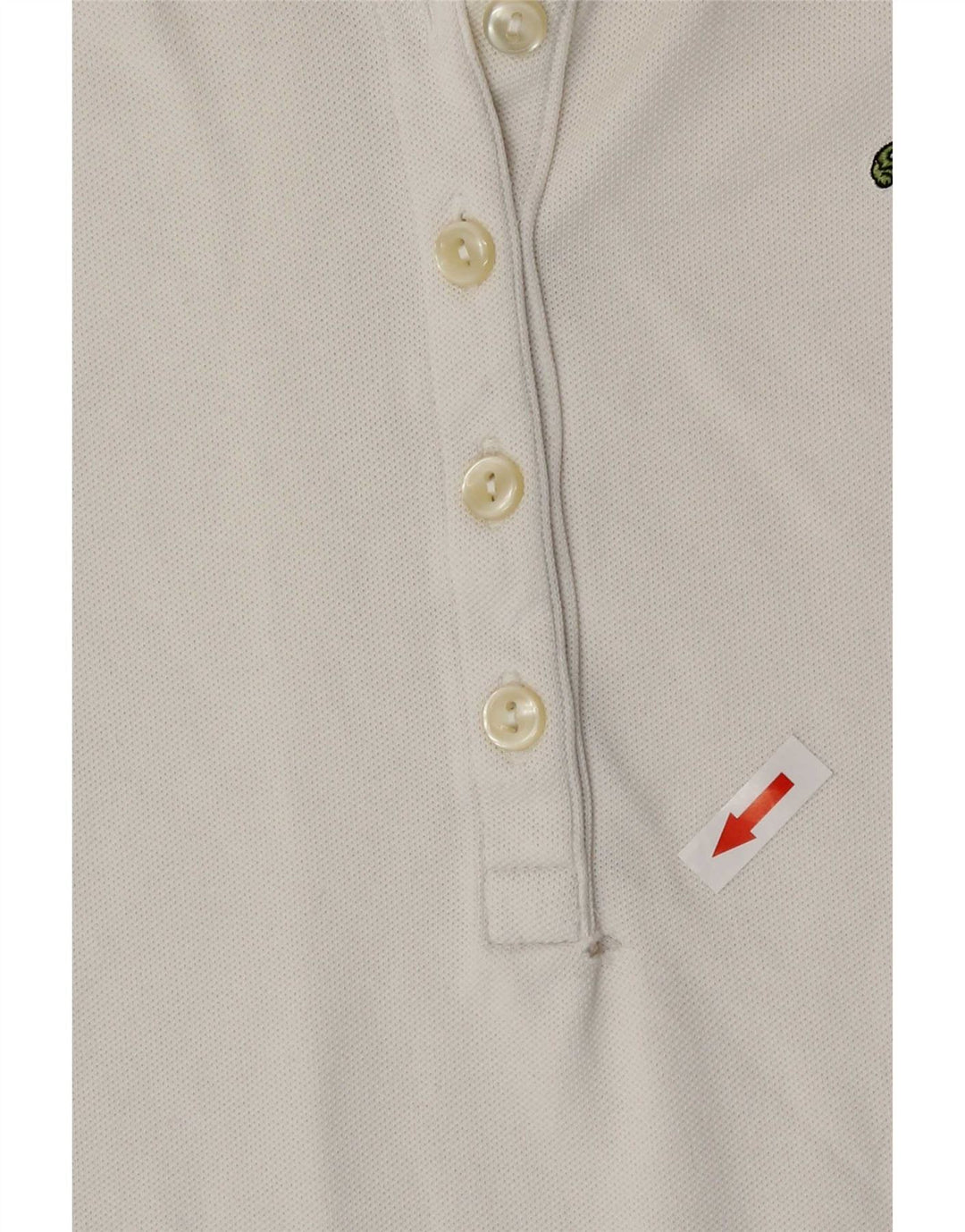 Lacoste Dame Polo Shirt Størrelse 38 Medium White