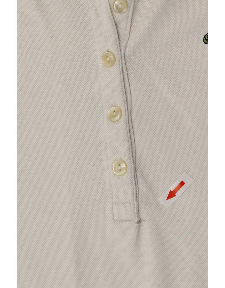 Lacoste Dame Polo Shirt Størrelse 38 Medium White