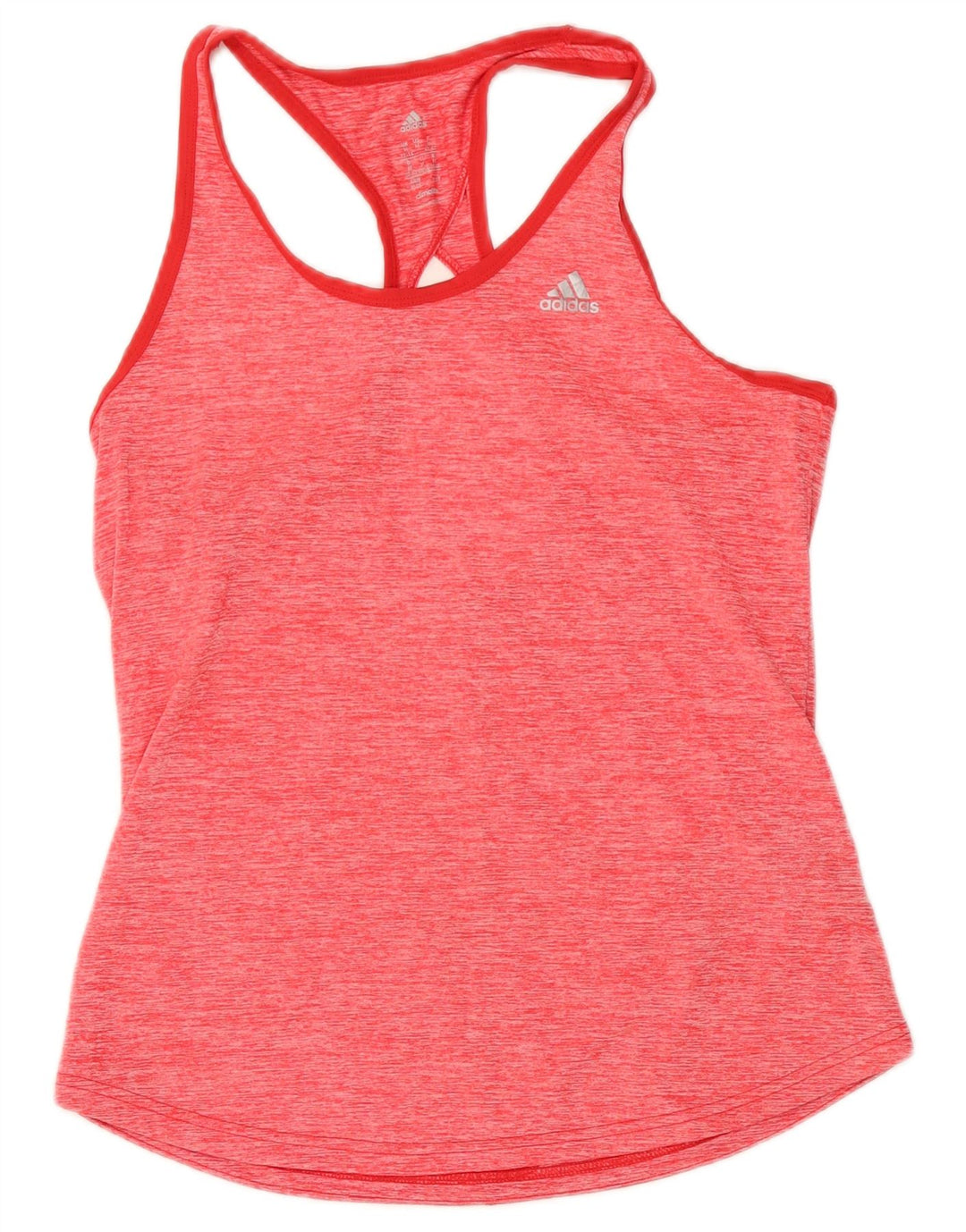 Adidas Dame Climalite Vest Top UK 12/14 Medium Pink Flecked Polyester