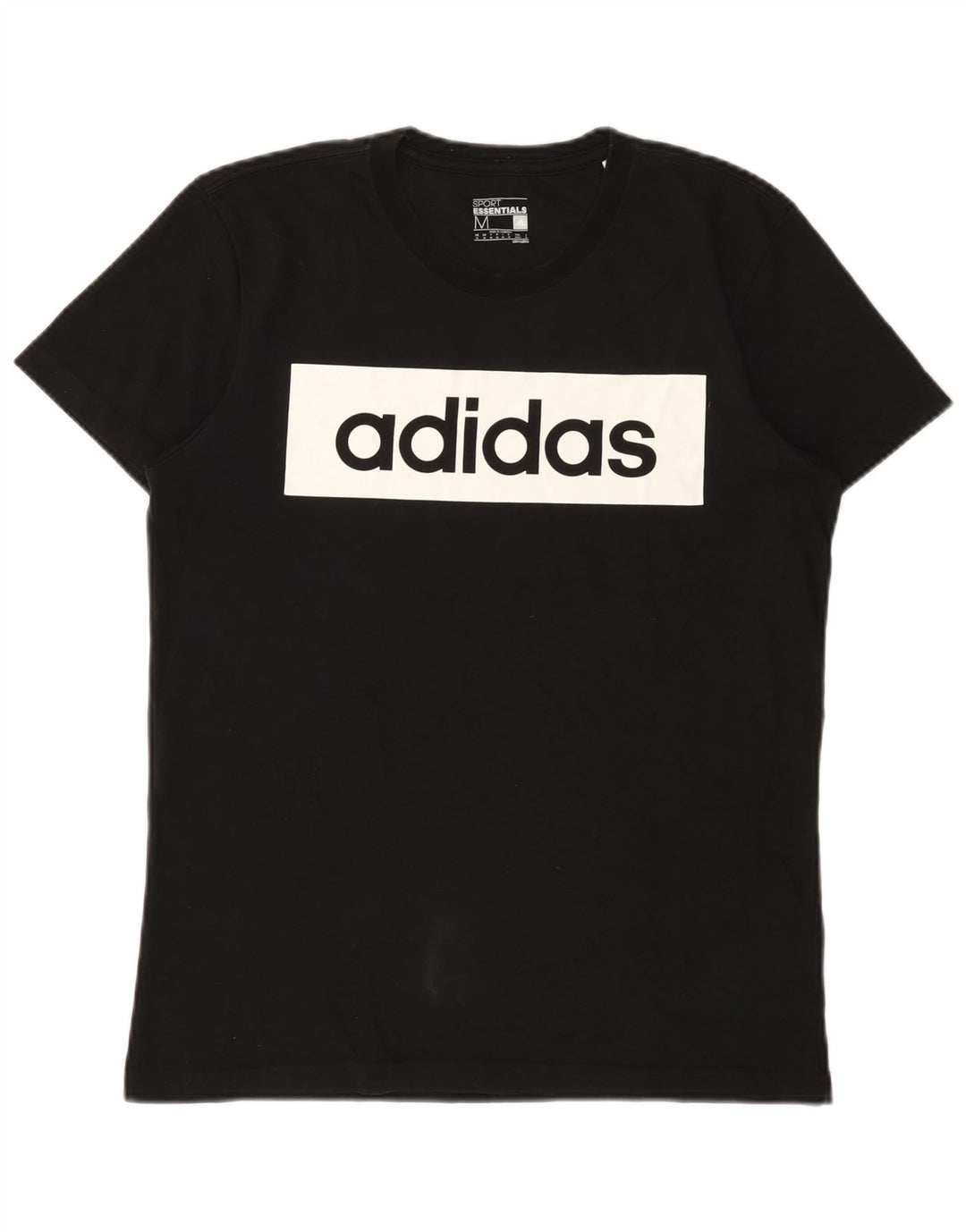 Adidas Herre Climalite grafisk T-shirt top mellem sort bomuld