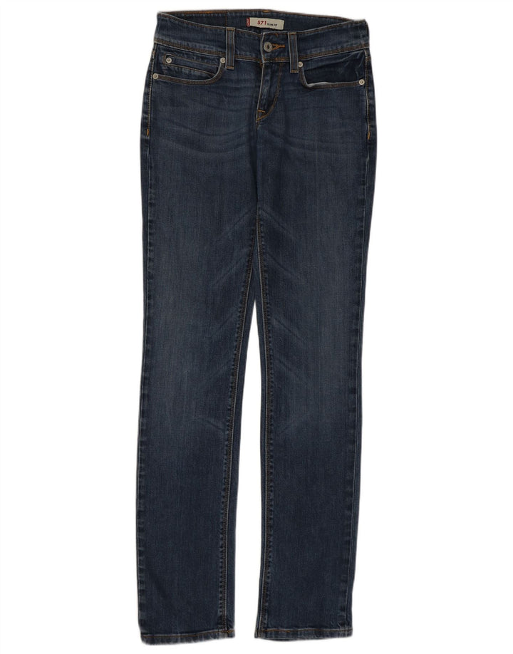 Levi's Dame 571 Slim Jeans W27 L34 Blå Bomuld