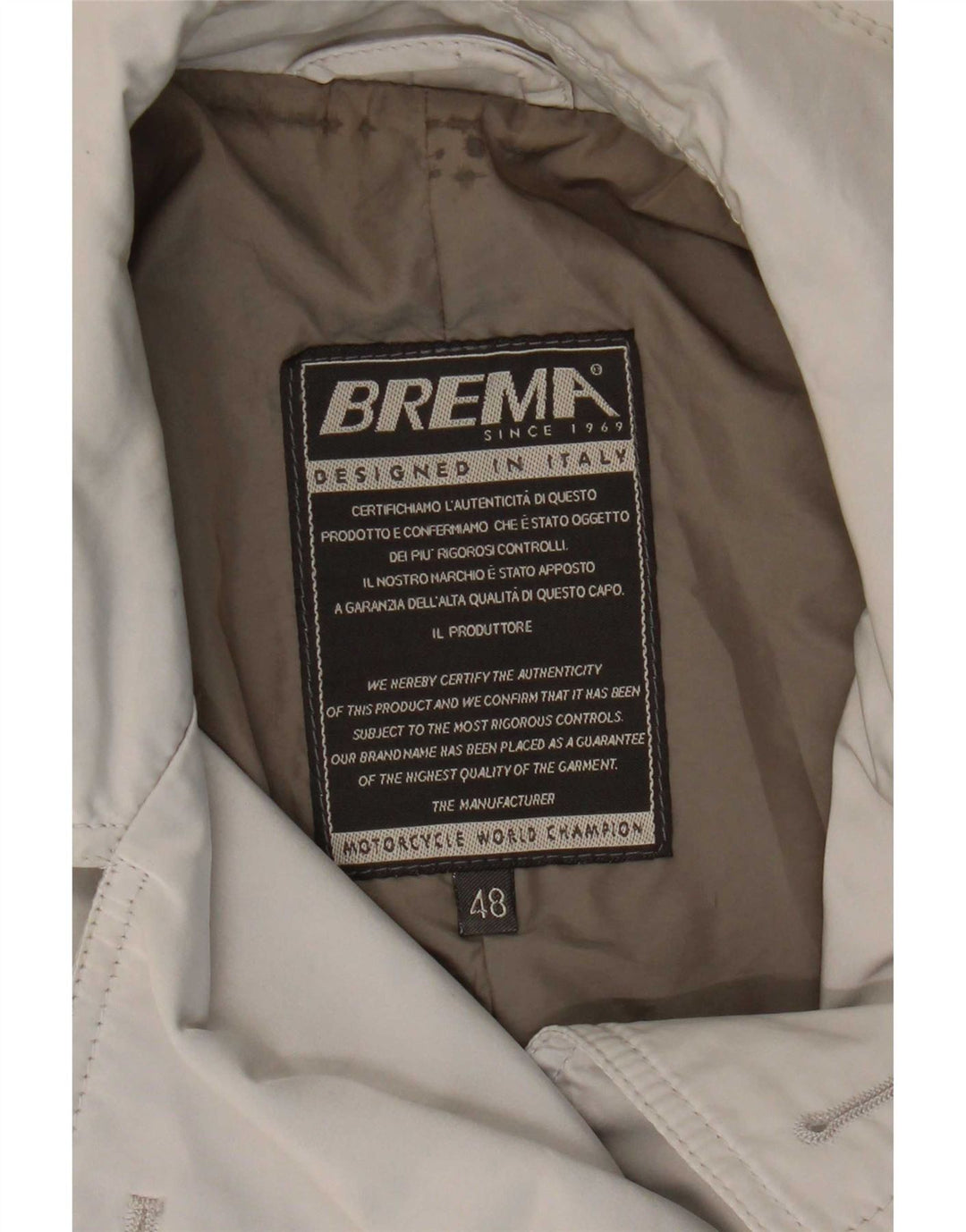 Brema Short Pea Coat til kvinder IT 48 XL Grå Nylon