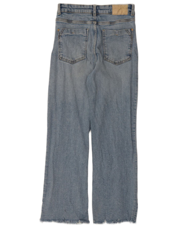 Zara Dame Bootcut Jeans EU 36 XS W26 L26 Blå Bomuld