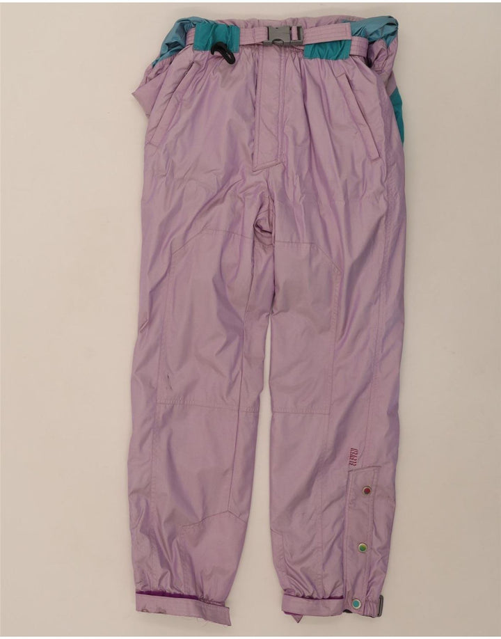 Vintage skijumpsuit til kvinder EU 38 Medium Flerfarvet Colourblock