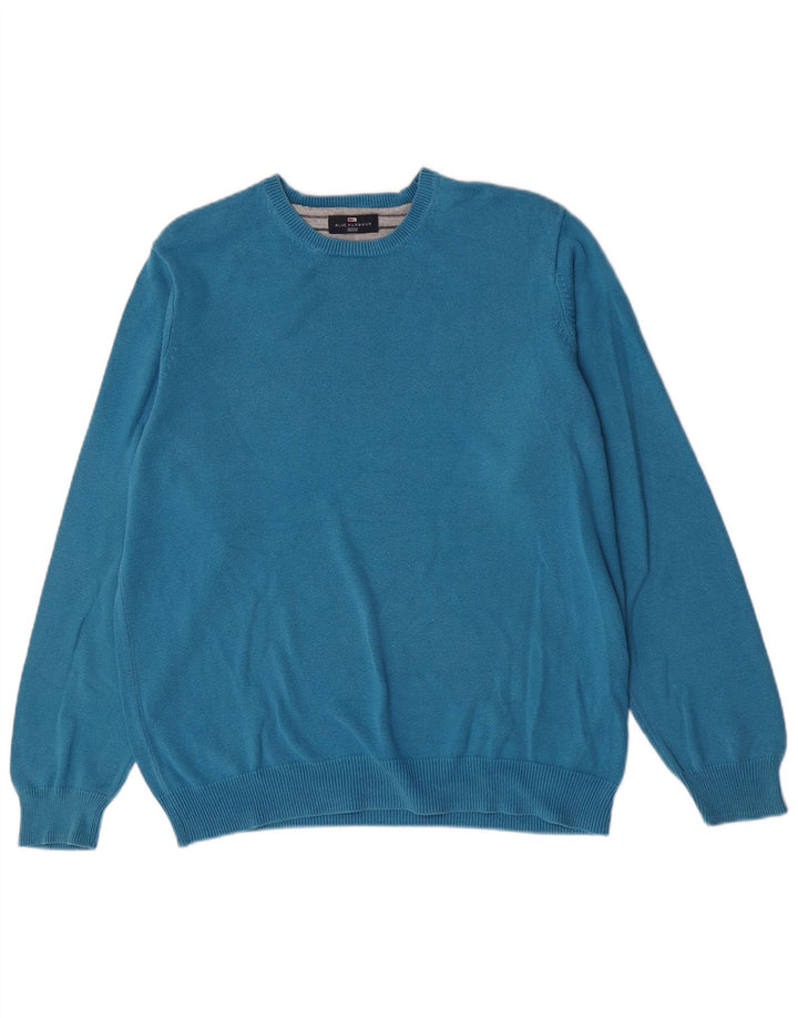Marks & Spencer Herre Blue Harbor Jumper Sweater med rund hals XL bomuld