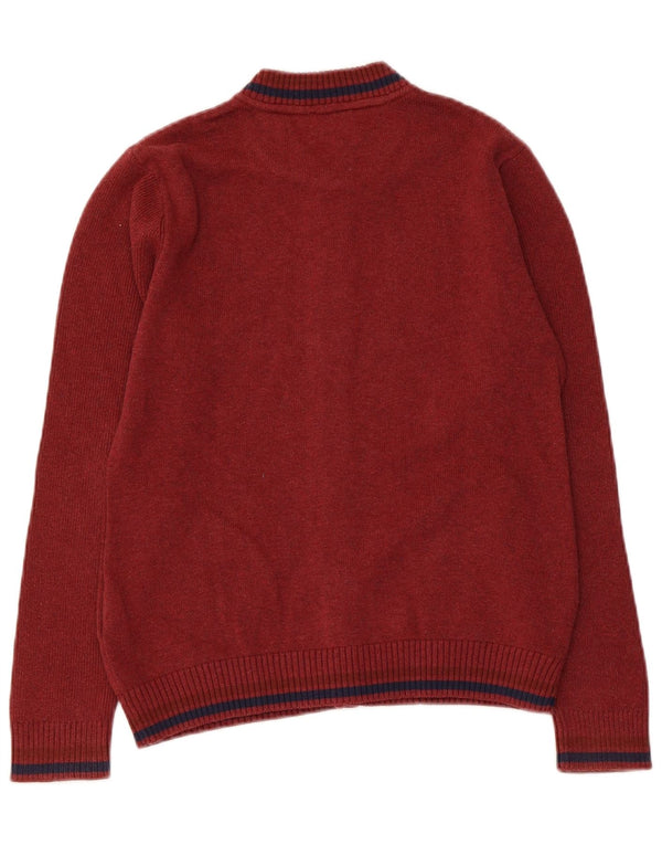 Timberland Boys Cardigan Sweater 11-12 år XS Bourgogne bomuld