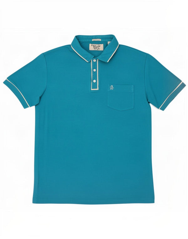 Penguin Heritage Heritage Slim Fit Polo Shirt XL Blå Bomuld