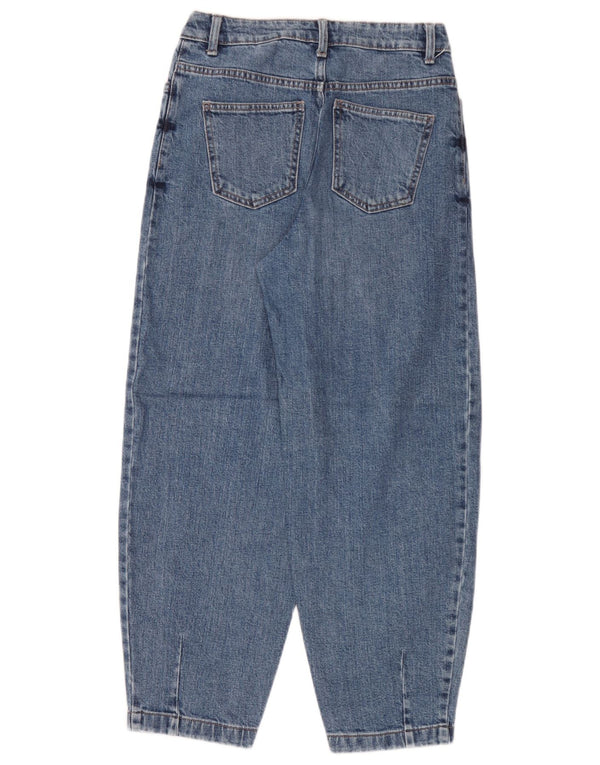 Marks & Spencer Dame Balloon Slim Jeans UK 8 Small W26 L26 Blå Bomuld