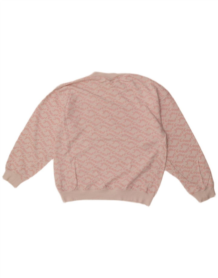 Juicy Couture Dame Sweatshirt Jumper UK 14 Medium White Colourblock