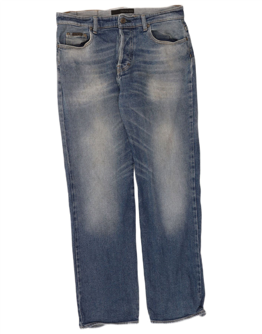 Calvin Klein Straight Jeans til mænd W34 L31 Blå