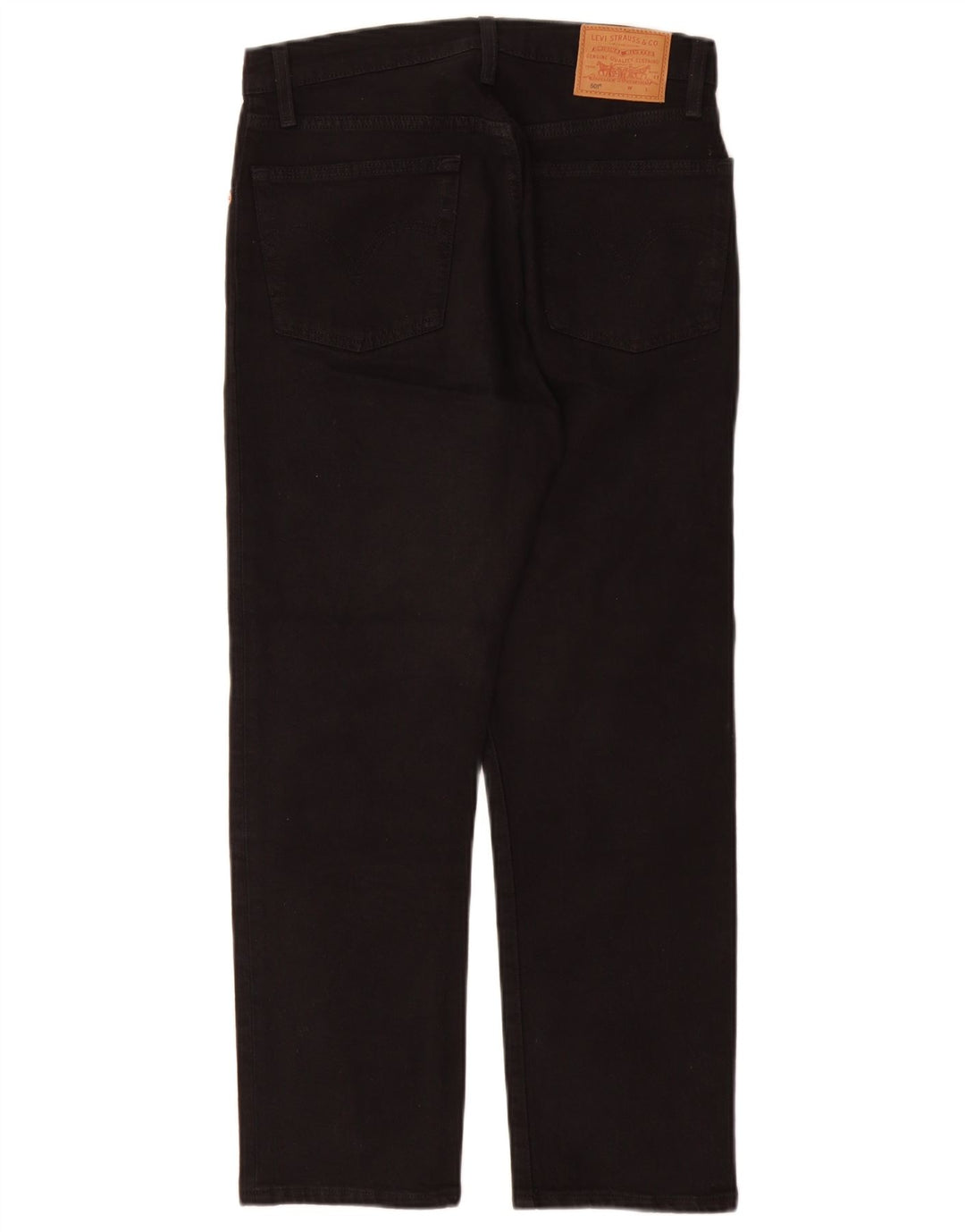 Levi's Dame 501 Straight Jeans W27 L26 Sort Bomuld