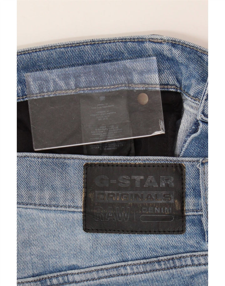 G-Star Straight Jeans til mænd W34 L30 Blå Bomuld