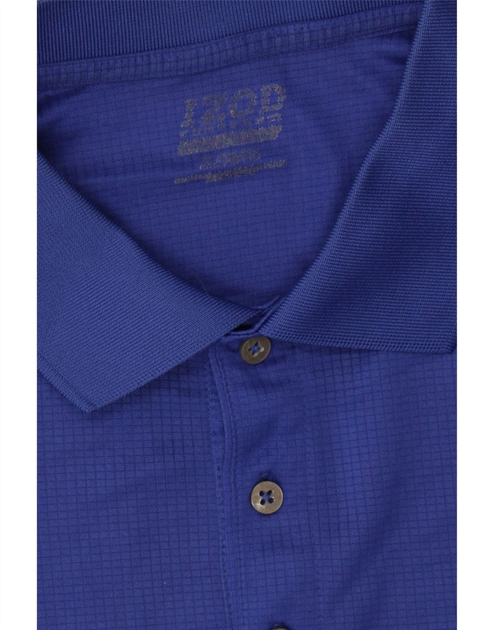 IZOD Mens Polo Shirt XL Blue Polyester Vintage Izod and Second-Hand Izod from Messina Hembry 