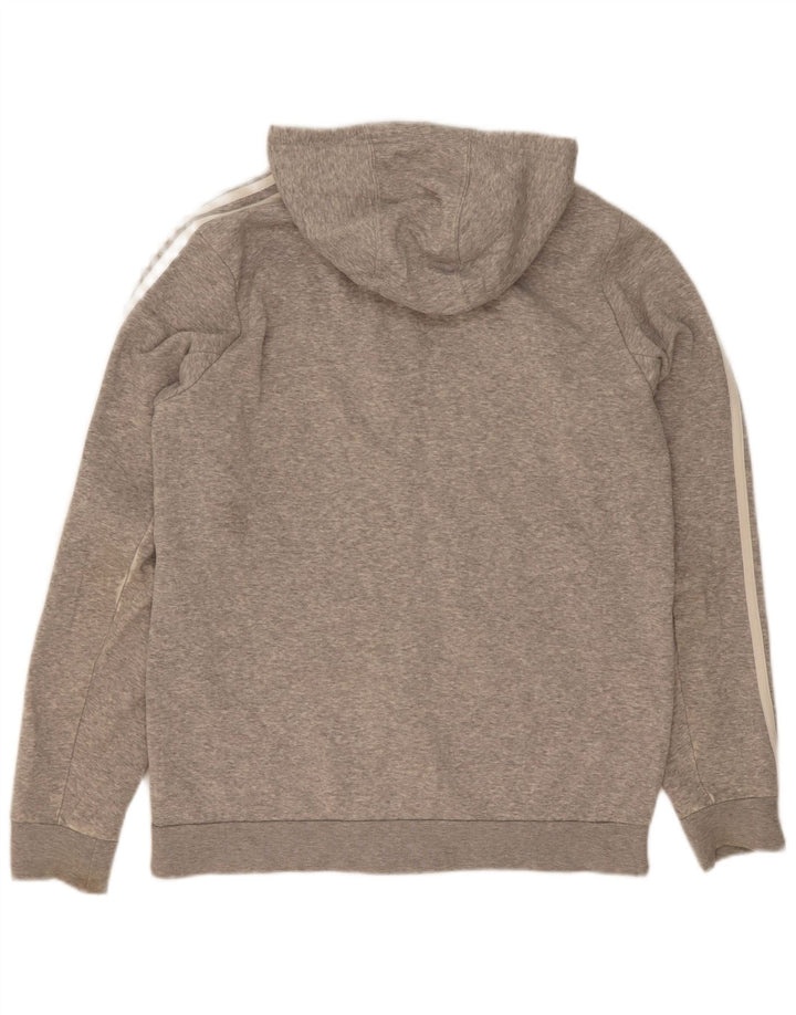 Adidas hættetrøje med lynlås til mænd Medium Grey Flecked