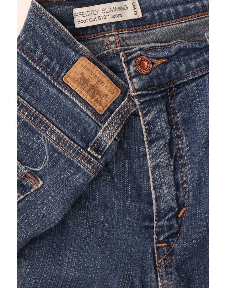 Levi's Womens 512 Perfectly Slankende Bootcut Jeans W32 L31 Blå