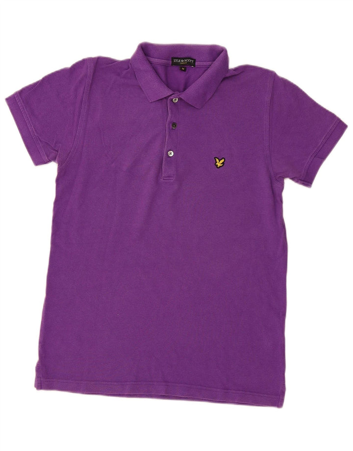Lyle & Scott herre poloskjorte medium lilla bomuld