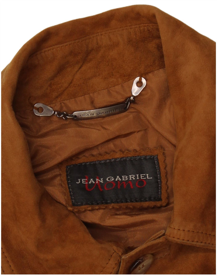 Jean Gabriel Herre ruskindsjakke UK 40 Large Brown