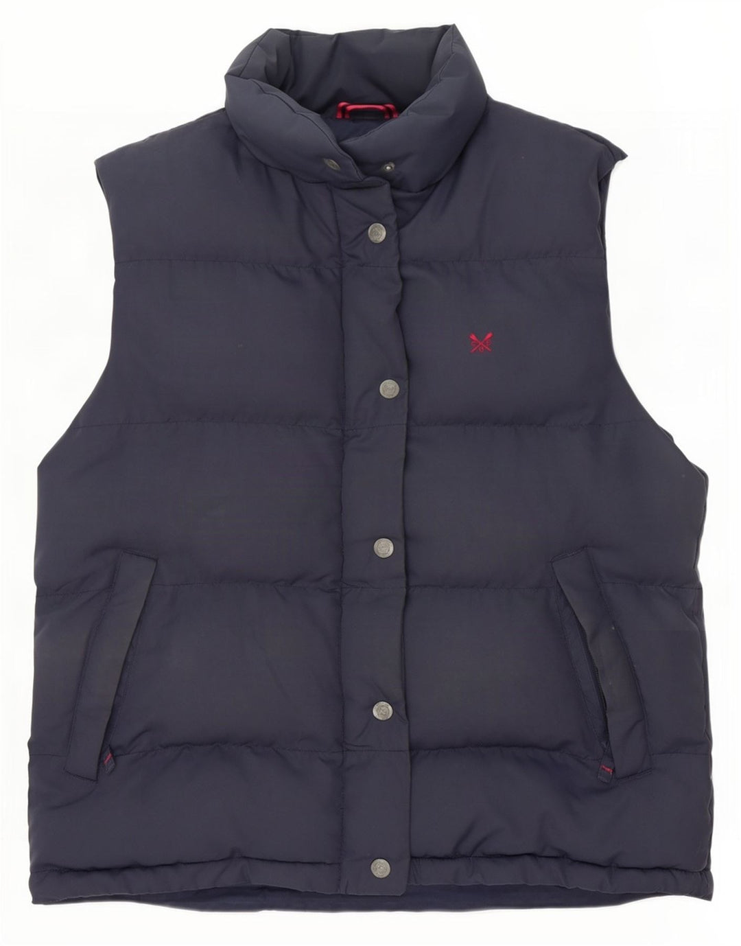 Besætningstøj Dame Polstret Gilet UK 12 Medium Navy Blue Polyester