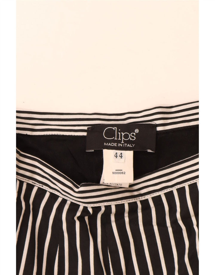 Clips A-line nederdel til kvinder IT 44 Medium W28 Sort nålestribet acetat