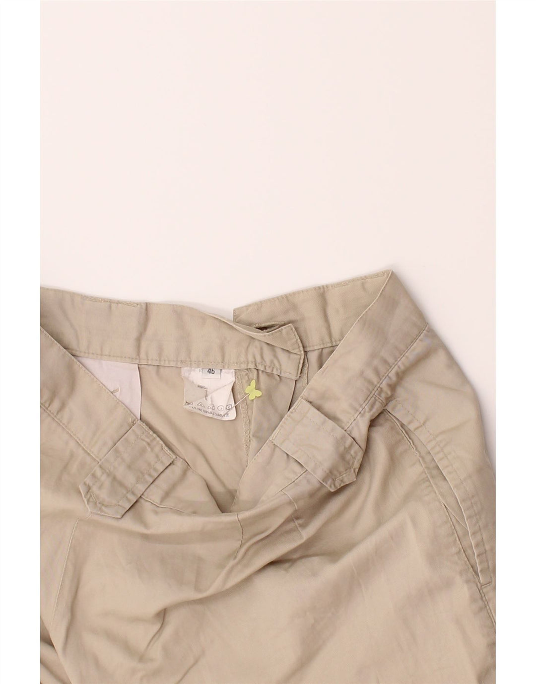 ELEGANT PROJECT Womens Chino Shorts IT 46 Large W28 Beige Cotton Vintage Elegant Project and Second-Hand Elegant Project from Messina Hembry 