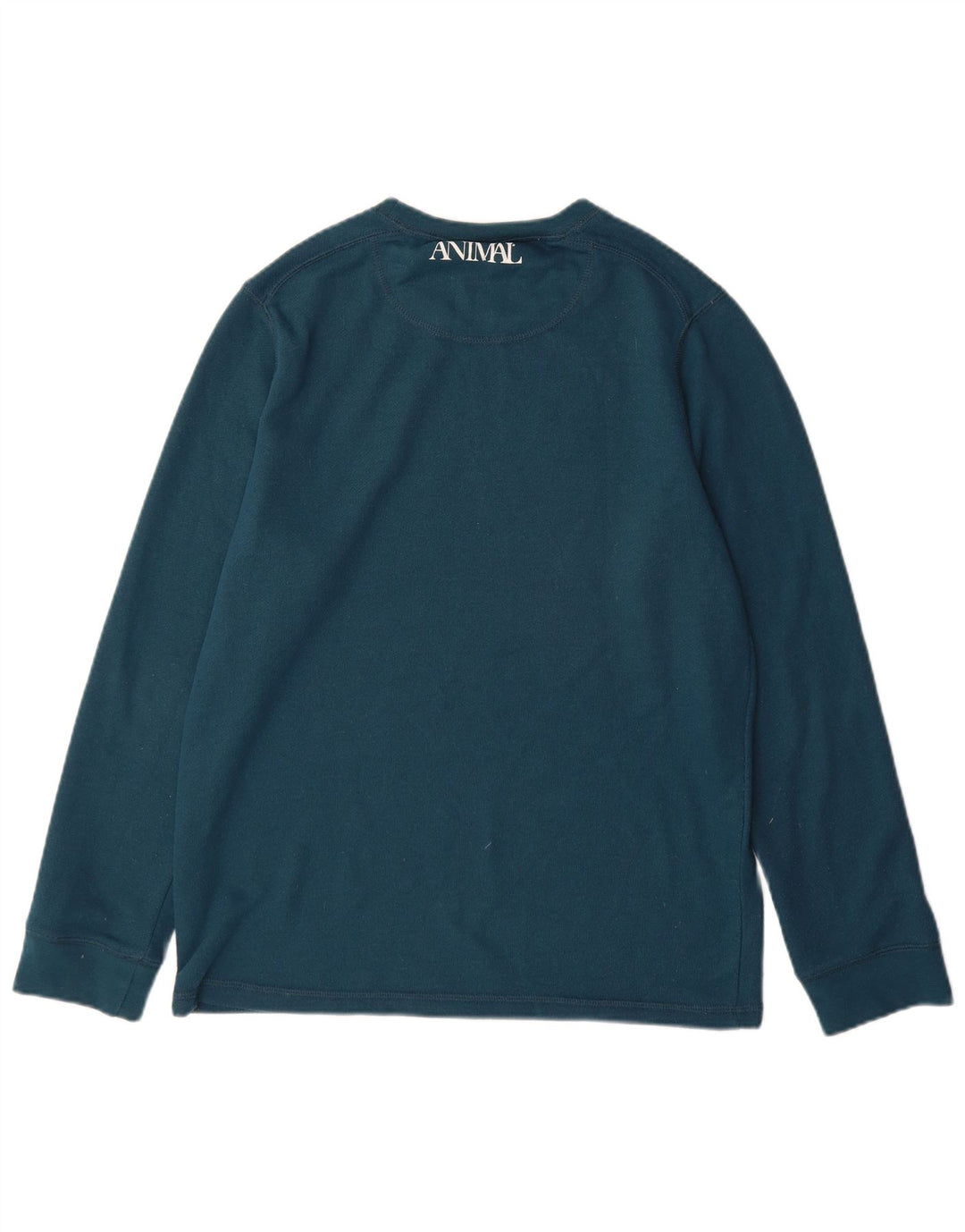 Animal Herre Grafisk Sweatshirt Jumper Medium Blå Bomuld