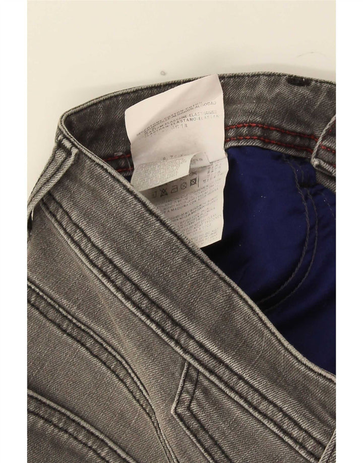 Replay Dame Mini Denim Nederdel W28 Medium Grey Bomuld
