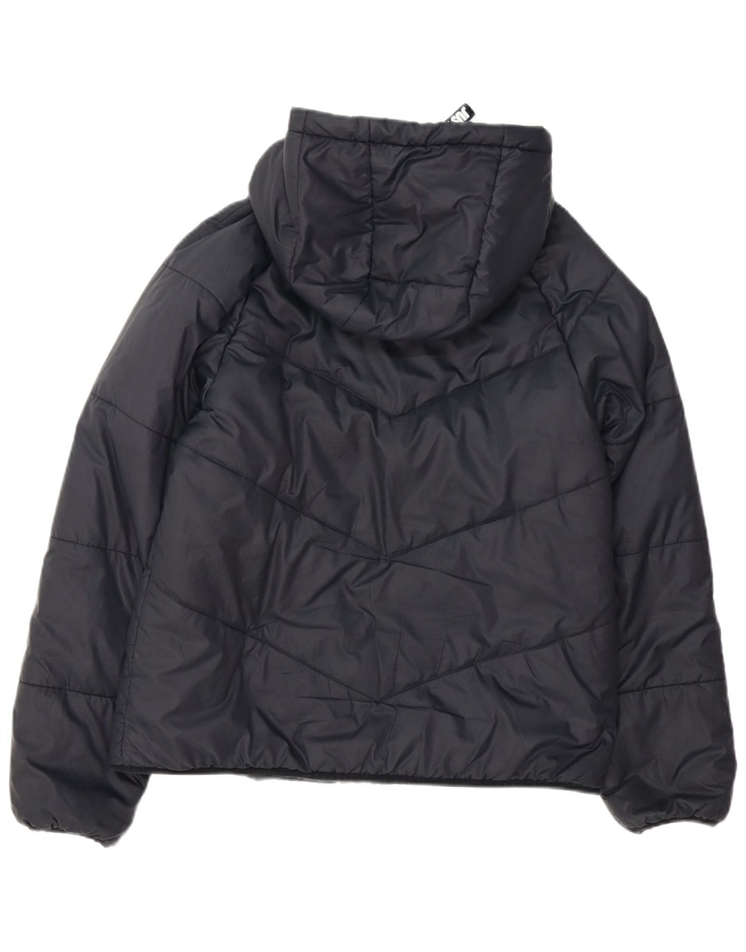 Nike Dame Hætte Oversized Polstret Jakke UK 10 Lille Sort Polyester