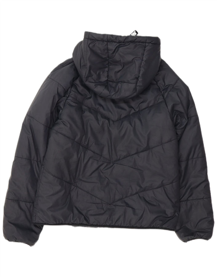 Nike Dame Hætte Oversized Polstret Jakke UK 10 Lille Sort Polyester