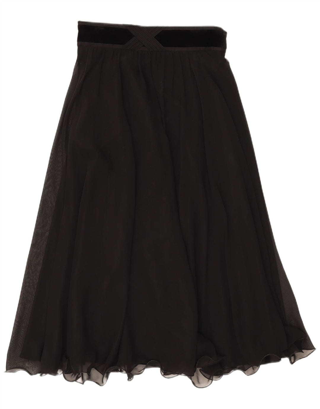 Hermann Lange Dame A-Line Nederdel IT 42 Medium W30 Sort Polyester