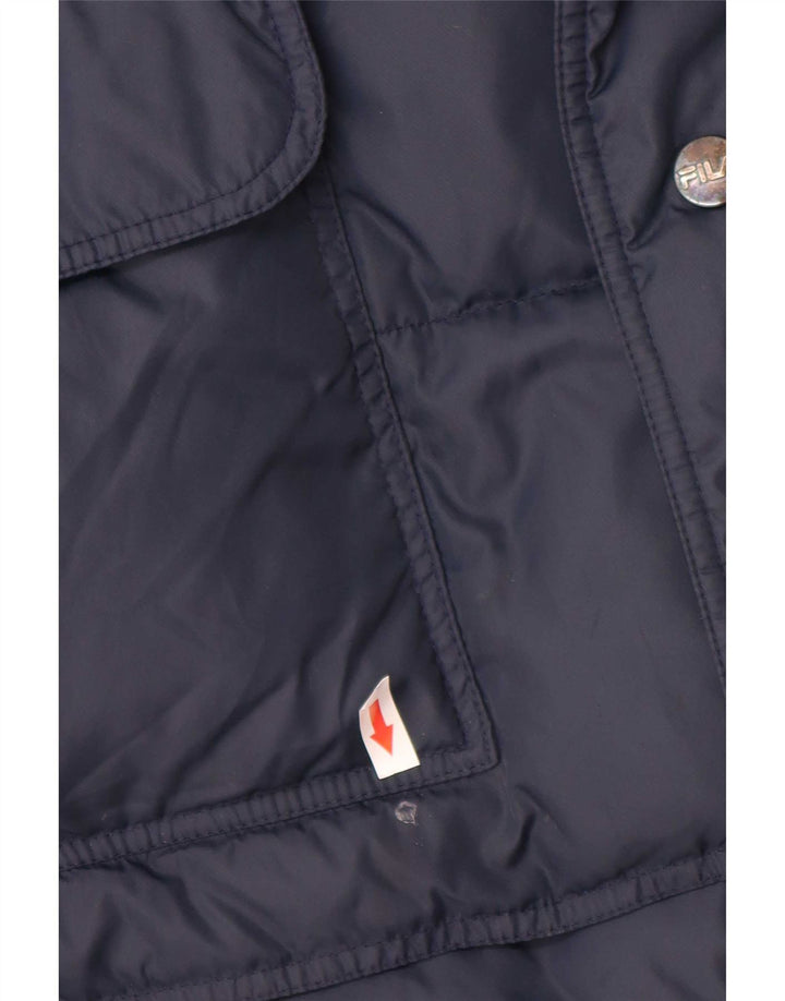Fila Herre Polstret Gilet IT 56 XL Marineblå polyamid