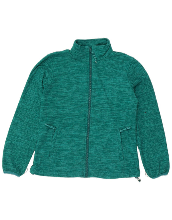 Mountain Warehouse Dame Liner Fleece Jacket UK 10 Small Green Flecked