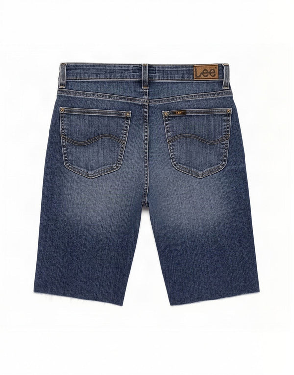Lee Dame Cameron Denim Shorts W30 Medium Blue Bomuld