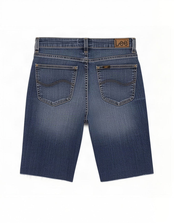 Lee Dame Cameron Denim Shorts W30 Medium Blue Bomuld