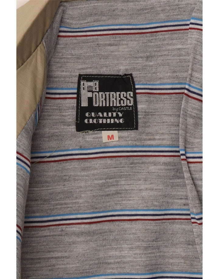 VINTAGE Bomberjakke til mænd UK 38 Medium Beige