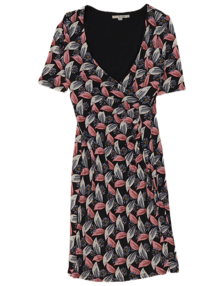 Boden Womens Sheath Dress UK 12 Medium Multicolored Floral Viscose