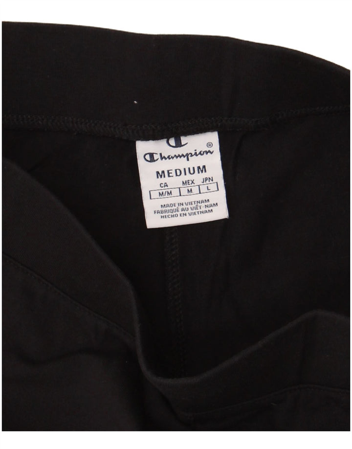 Champion Womens Leggings UK 14 Medium Black Colourblock