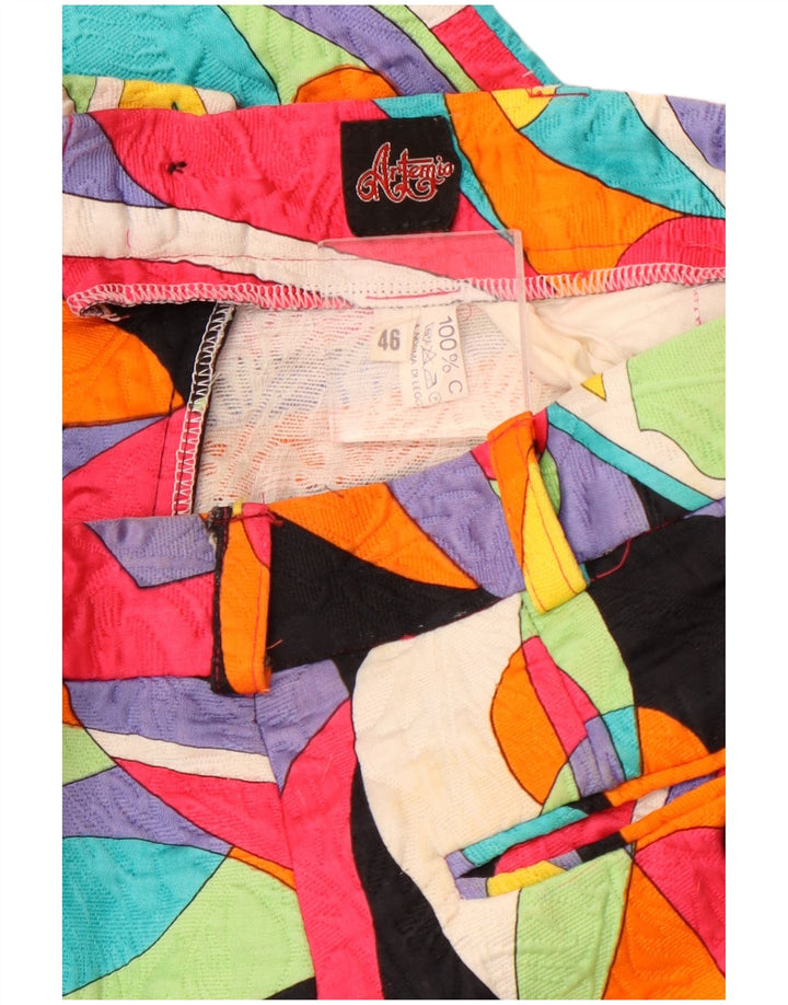 VINTAGE Højtaljede Chinobukser til kvinder IT 46 Large W30 L28 Flerfarvet